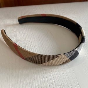 Authentic Burberry Classic check headband. Brand new. 3/4 inch wide.